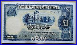 Scotland North Of Scotland Limited One Pound 1940 Nearly Ge/f