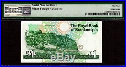 Scotland One Pound 1988 MASSIVE DOUBLE SERIAL ERROR Pick-351a Choice UNC PMG 64