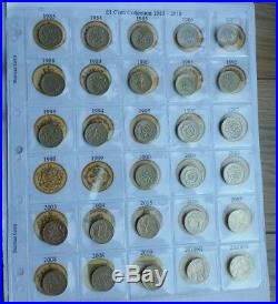 Set Of 44 Old Round £1 One Pound Coin Collection1983to2016 Every Circulated Coin