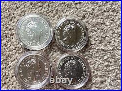Set of 4 London Landmarks 1 Ounce £2 Silver Coins