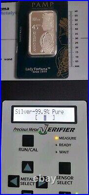 Silver 1oz Bars × 2 PAMP 45 Anniversary Lady Fortuna Lot2