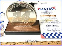 Silver Champion Special Edition Jeff Gordon One Pound Proof Coin With COA #348