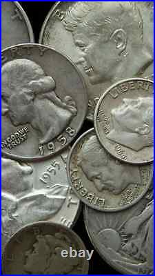 Silver Sale! 1/2 Troy Pound Lb MIX 90% Junk Silver Coins Us Mint Pre 65 Lot 1