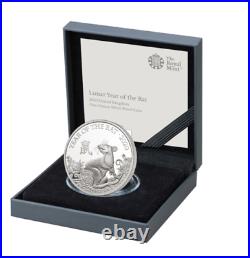 Simply Coins 2020 Silver Proof Lunar Year of the Rat 2 Pound 1Oz Coin