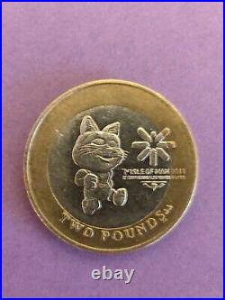 TOSHI CAT RARE 2011 IOM Coin1x Isle of Man £2 Two Pound Coin CIRCULATED