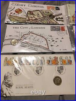 The Capital Cities £1 Uncirculated Coin cover London Edinburgh Cardiff Belfast