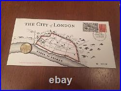 The City Of £1 Coin Cover Collection Edinburgh Cardiff London Belfast Rare
