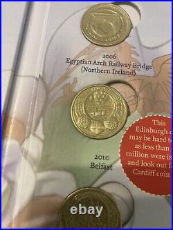 The Great British Coin Hunt £1 Coin Collector Album Complete