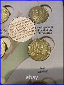 The Great British Coin Hunt £1 Coin Collector Album Complete