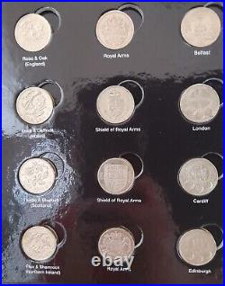 The Great British Coin Hunt £1 Pound One Pound Full Collection In Folder