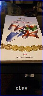 The Great British Coin Hunt £1 coin full album + The Last Round Pound