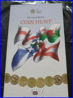 The Great British Coin Hunt £1 coin full album + The Last Round Pound