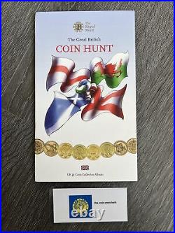 The Great British Coin Hunt UK £1 Coin Collector Album Including Rare Mints