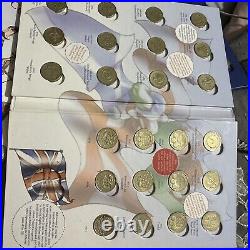 The Great British Coin Hunt UK £1 Coin Collectors Album Complete No Completer