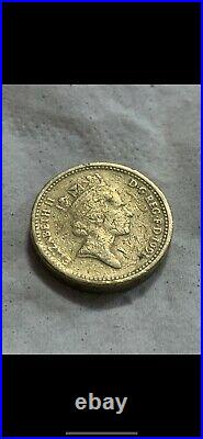 Theee Lion One Pound 1991-Rare