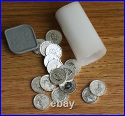 Tube of 16 Coins 1/10 Oz Silver Britannia 2024 King Charles III New Royal Mint