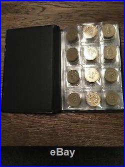 UK Complete Set of 43 x £1/One Pound Coins 1983 to 2017- British Coin Hunt