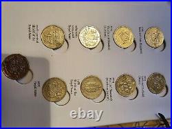 UK complete £1 coin collection all 25 designs