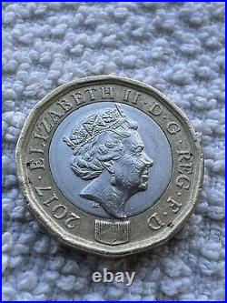 Ultra rare 1 pound coin 2017 Circulated In Good Condition £1 Pound Coin 2017