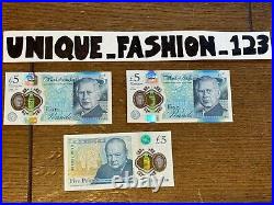 Uncirculated Full Set £5 £10 £20 £50 Pound Notes King Charles III Polymer AA