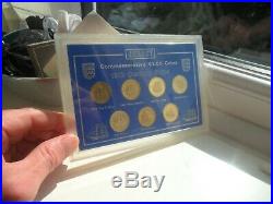 Uncirculated Jersey shipbuilding series £1 one pound set in display case
