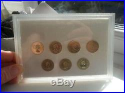 Uncirculated Jersey shipbuilding series £1 one pound set in display case