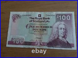 Uncirculated Royal Bank Of Scotland One Hundred Pound Note £100