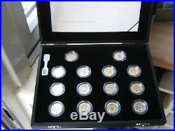 United Kingdom One Pound Coins, 25th Anniversary Silver Proof Collection