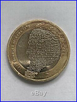 VERY RARE charles dickens £2 pound coin £5000 Only One £2 COIN