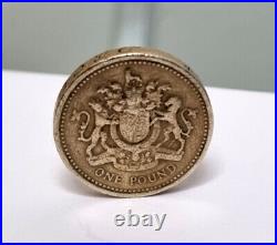 Very RARE One Pound Coin Old Style (£1) Uncirculated 1983 Royal Arms