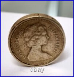Very RARE One Pound Coin Old Style (£1) Uncirculated 1983 Royal Arms
