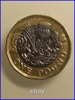 Very Rare 1 Pound Coin Misprint(1/2000) Collector's condition