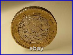 Very Rare 1 Pound Coin Misprint(1/2000) Collector's condition