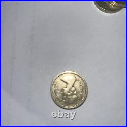 Very Rare 1983 Old Circulated Round £1 Coin One Pound Coin Upside Down Print