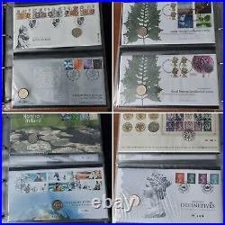 Very Rare Royal Mint uncirculated 1 pound first day cover collection