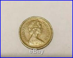 Very Rare (Scottish Thistle) Old One Pound Coin Year 1984