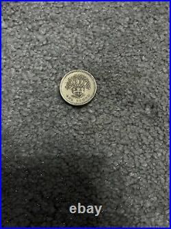 Very Rare Uk £1 One Pound Coin, Edinburgh, Cardiff, Floral Cities