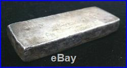 Vintage Poured One Pound Silver Bar. 999 PROPERTY OF 449.3g