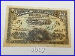 Western Samoa 1 Pound 1942 Pick 8 Very Fine (30)