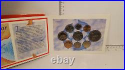 (lot 712) Gibraltar 1994 Year Set with Royal Visit Two Pounds & One Pound coins