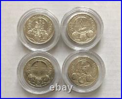 (x10) Sets Of Old £1 Uk Capital Cities Coins Edinburgh Belfast Cardiff & London